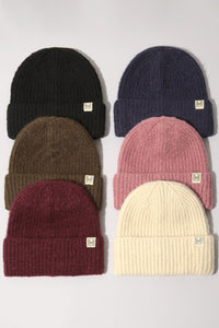 Winter Soft Ribbed Knit Cuff Beanie Hat