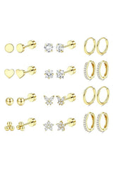 14K Gold Hypoallergenic Surgical Steel Earrings