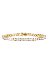 14K Gold Plated Cubic Zirconia Tennis Bracelet