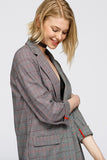 Nurode Multi Glen Plaid  Blazer