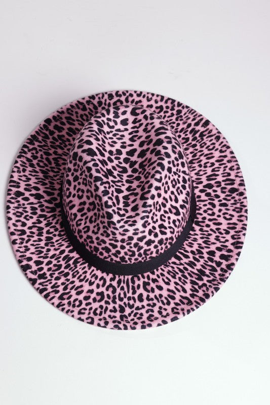 Leopard Print Gatsby Style Fedora