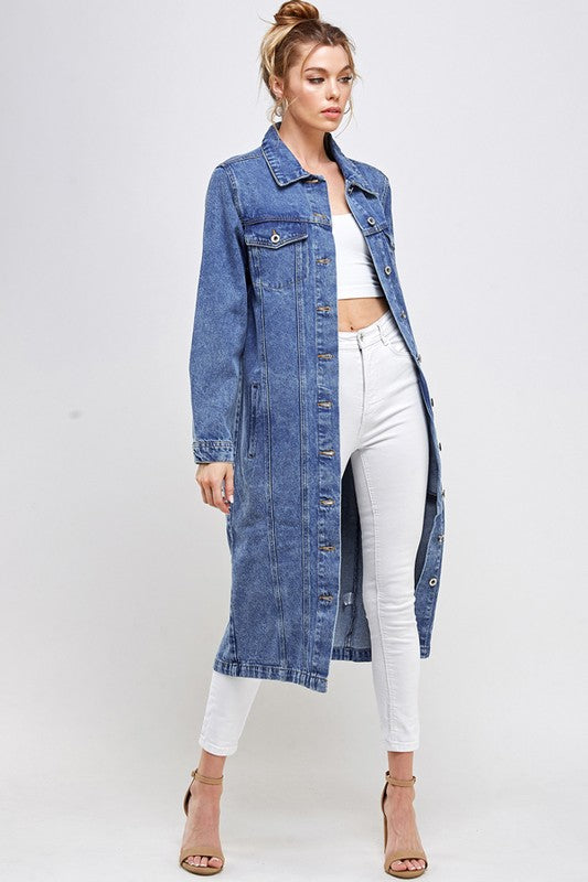 White Non-stretch Third Quarter Denim Jackets