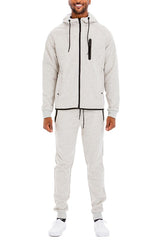 Mens Full Solid Color Track Set