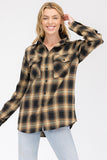 Full Plaid Checkered Flannel Long Sleeve