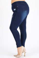 Plus Jeggings Denim Pants