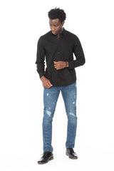 Long Sleeve Cotton Black Shirts