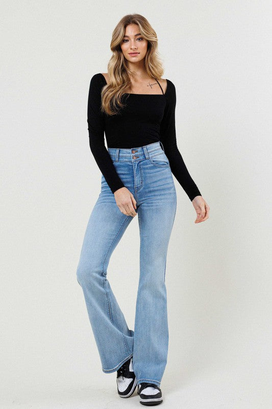 High Waisted Flare Jeans