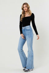High Waisted Flare Jeans