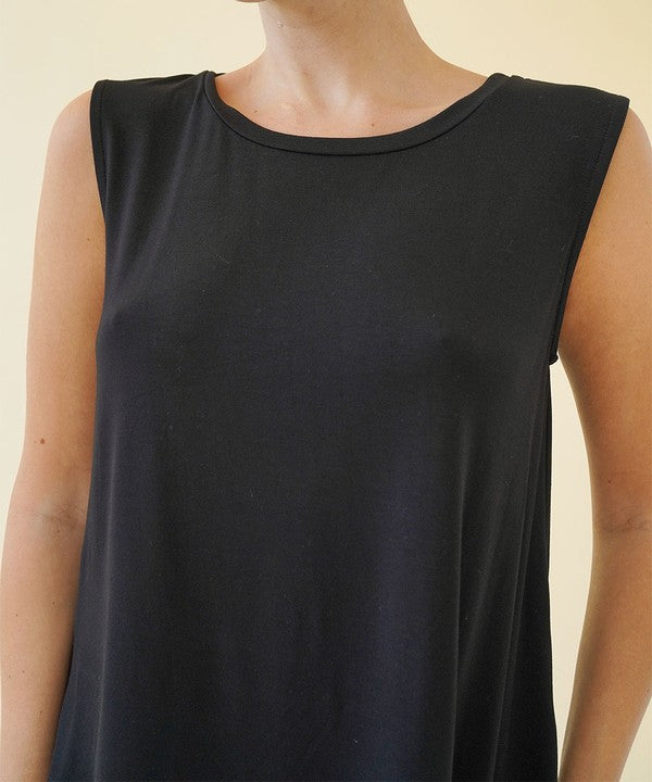 Bamboo Muscle Sleevless Top