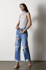 Estructed Straight Jeans