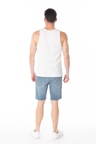 Tank Top Printed Cotton in White
