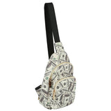 Lucky 100 Dollar Bills C-Notes Sling Backpack