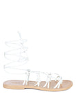 Baxea Handcrafted Tie Up String Flats