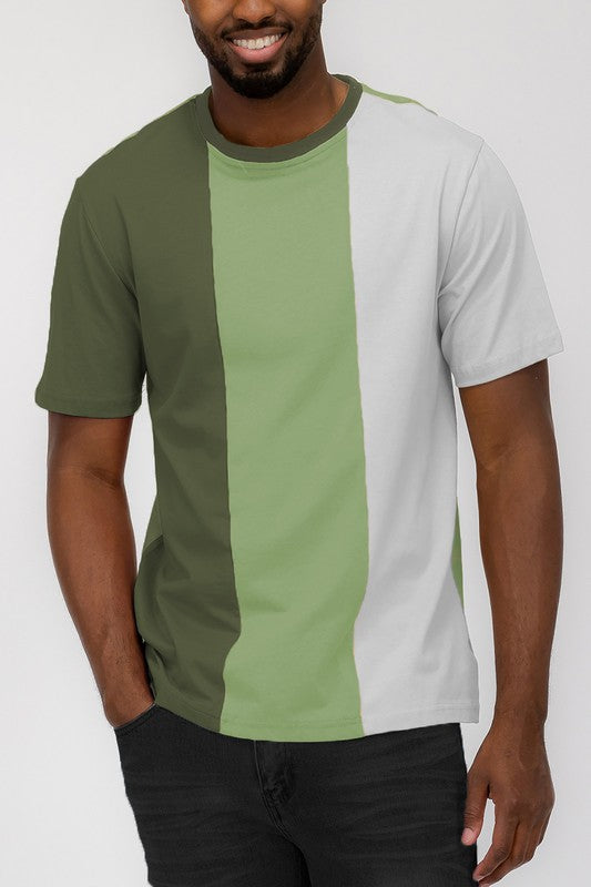 Weiv Mens Color Block T Shirt