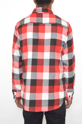 Weiv Long Sleeve Checkered Flannel Shirts