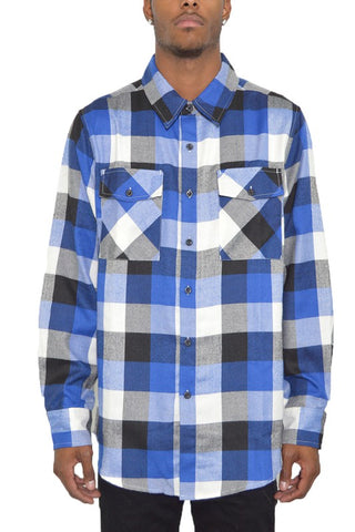 Weiv Long Sleeve Checkered Flannel Shirts