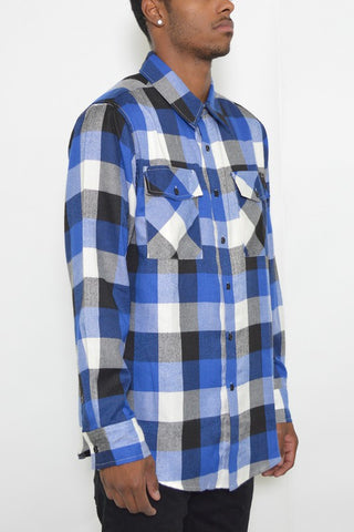 Weiv Long Sleeve Checkered Flannel Shirts