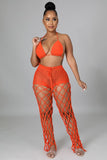 Sexy Beach Style Crochet Set in Orange