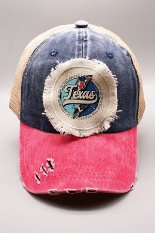 Your State Usa Bolt Circle Distressed Hat