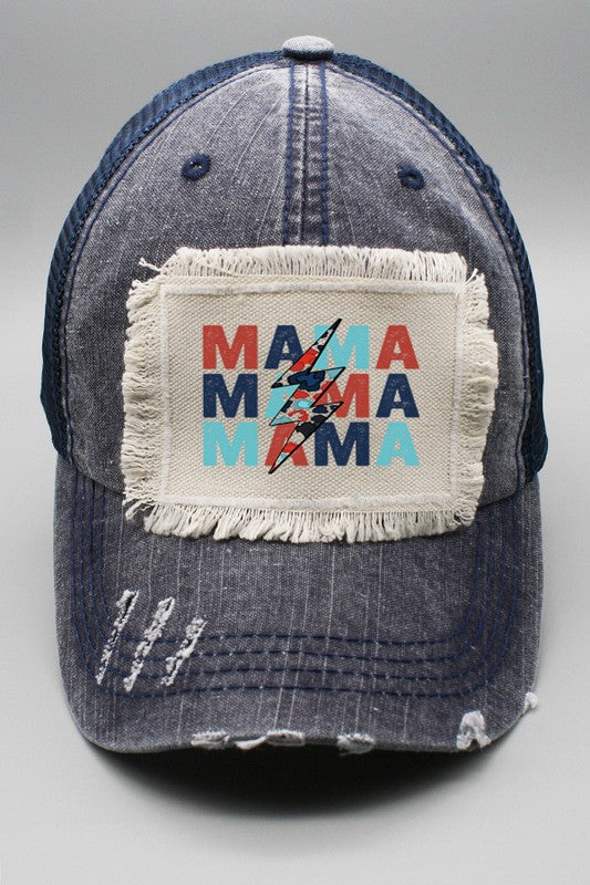 Mama Bolt Stack Usa Trucker Hat