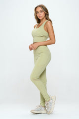 Women's Two Piece Activewear Sets Cut Out Detail