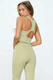 Women's Two Piece Activewear Sets Cut Out Detail