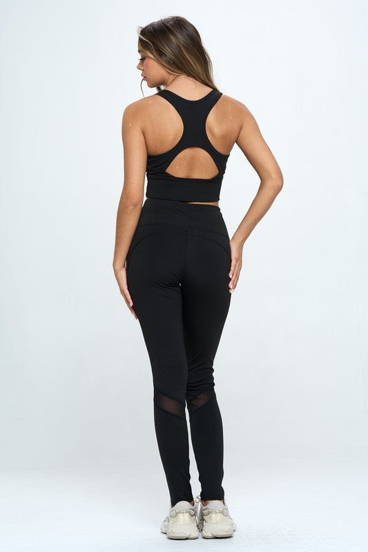 Women's Two Piece Activewear Set Cut Out Detail