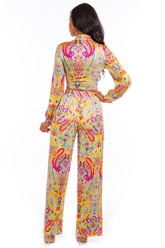 Sexy Summer Two Piece Multi Pant Set