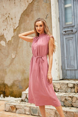 Women Casual Summer Sleeveless Halter Neck Dress