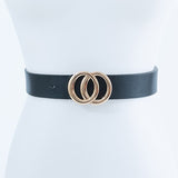 Gold Circle Buckle Fashion Belt