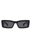 Rectangle Narrow Slim Retro Square Sunglasses