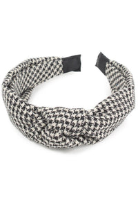 Tweed Headband in a Houndstooth