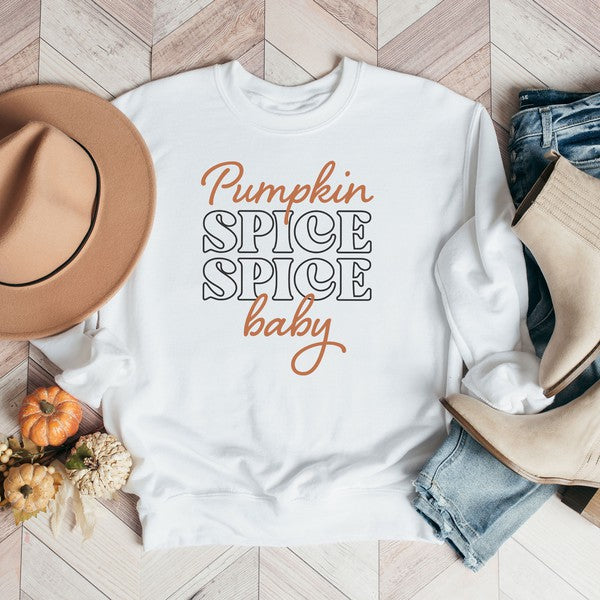 Pumpkin Spice Spice Baby Graphic Sweatshirt