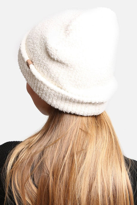 Solid Luxury Soft Double Layered Knitted Beanie