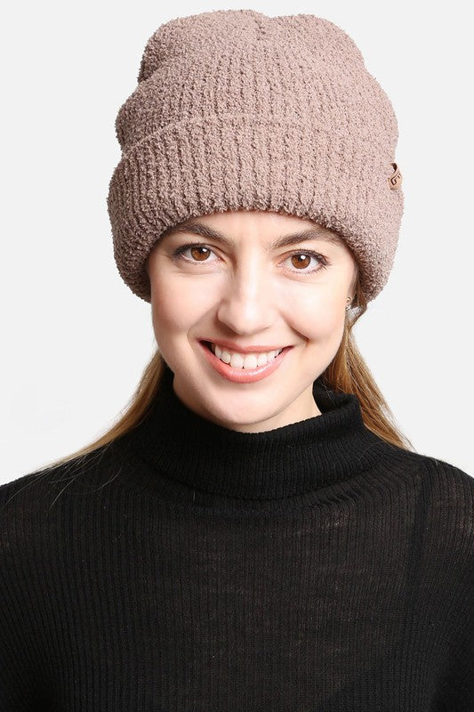 Solid Luxury Soft Double Layered Knitted Beanie