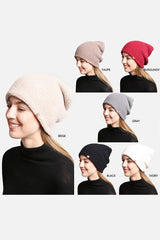 Solid Luxury Soft Double Layered Knitted Beanie