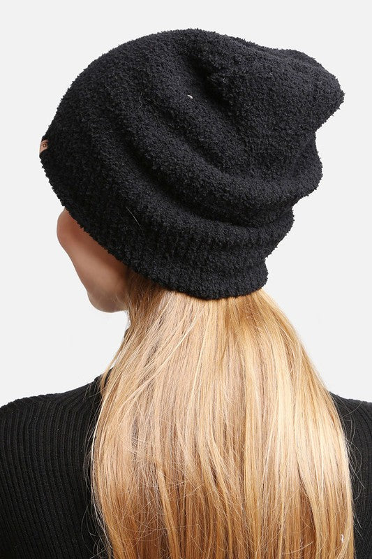 Solid Luxury Soft Double Layered Knitted Beanie