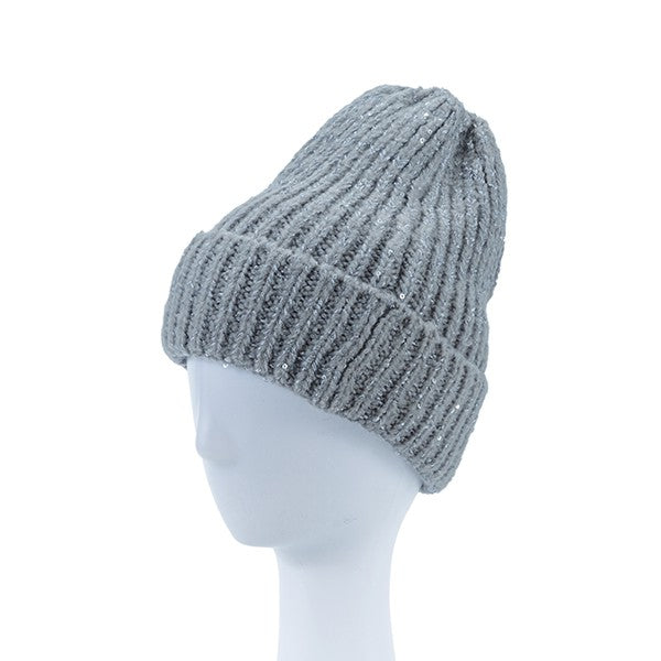 Knitted Sequin Beanie