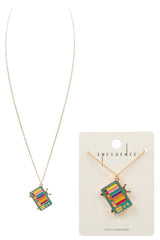 Television Enamel Pendant Short Necklaces