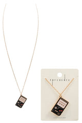 Gameboy Enamel Pendant Short Necklaces