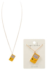 Gameboy Enamel Pendant Short Necklaces