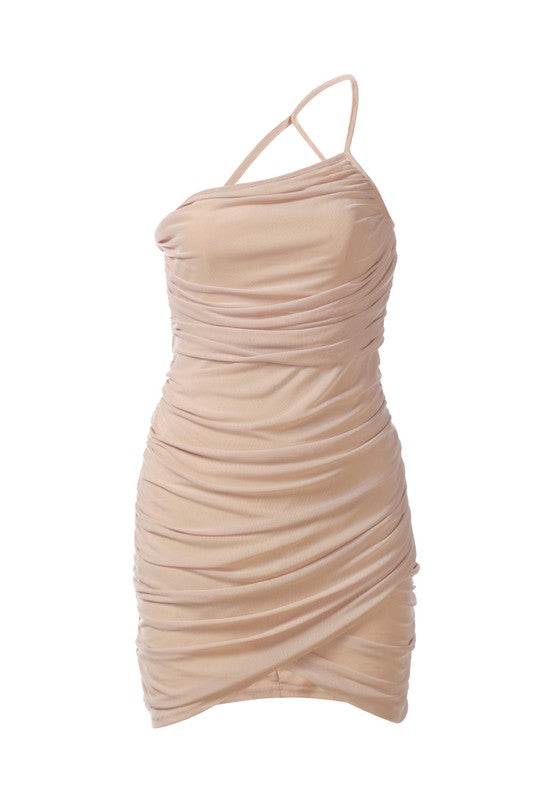 Ruched Bodycon Mini Dress for sale 
