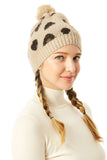 Soft Fuzzy Leopard Print Beanie Hat