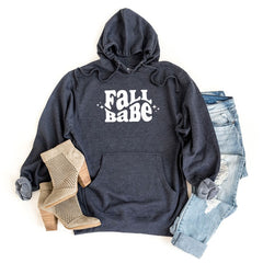 Fall Babe Wavy Stars Graphic Hoodie