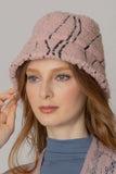 Winter Geometric Pattern Sherpa Bucket Hat