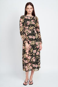 Floral Print Maxi Dress