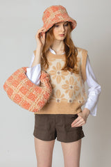 Plaid Sherpa Bucket Hat