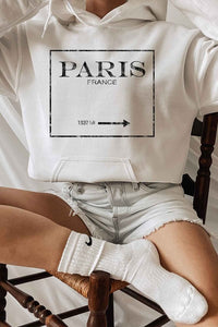 Paris France Hoodie Plus Size