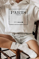 Paris France Hoodie Plus Size