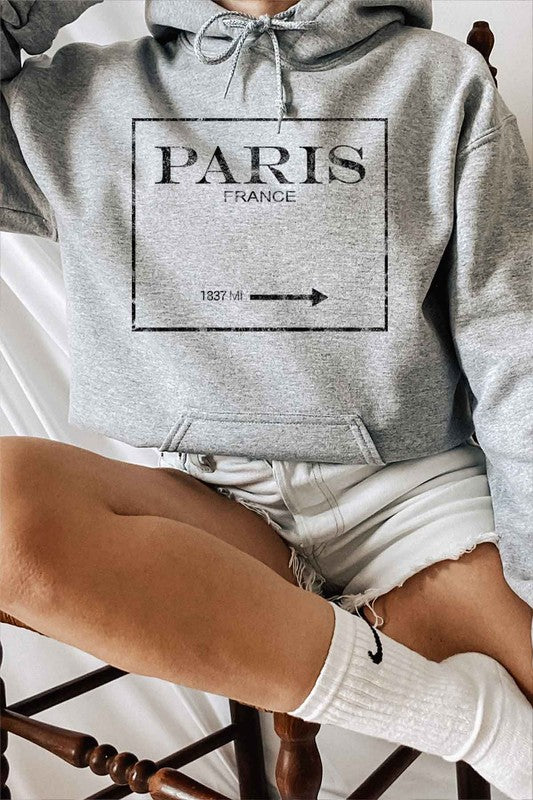 Paris France Hoodie Plus Size